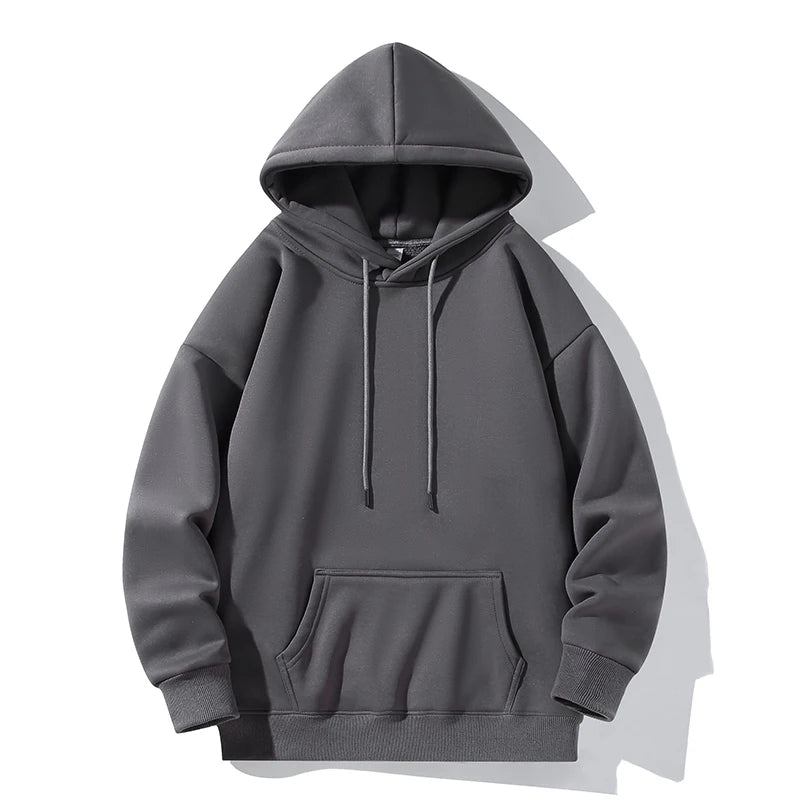 Threebooy 5 Color Autumn Hoodies Men Fashion Hooded Sweatshirt Men Streetwear Hip Hop Loose Pullover Hoodie Mens Pocket Hoody M-3XL