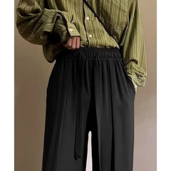 Threebooy  Ice Silk Men's Summer Casual Thin Versatile Straight Sports Pants Trendy Trousers