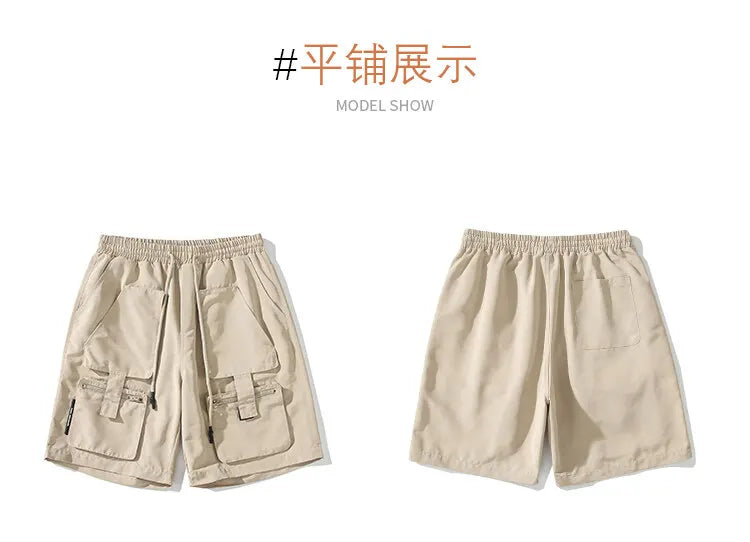 Threebooy Mens Summer Cargo Shorts Multi Pocket Casual Outdoor Sports Workwear Lightweight Comfortable Hiking Shorts Trendy Fashion