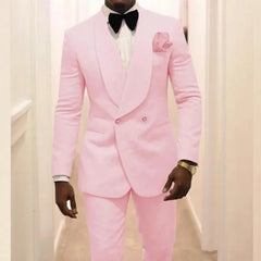 Threebooy  Men Adult Suit Groom Wedding Suit Set Banquet Casual Temperament Dress