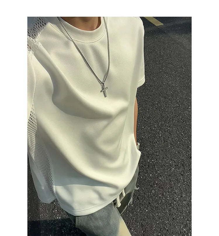 Threebooy Short Sleeve Slim Fit Tshirt men Breathable Design Trendy Fashion Summer Casual Comfort Lightweight Ventilation Style Streetwear