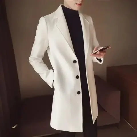 Threebooy New In Male Coats Trendy Luxury Designer Cheap Clothes Offer Clothing Fashion Men's Wool & Blends Jackets Casual Aesthetic
