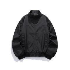 Threebooy Spring Windbreaker Lightweight Full Zip Mens Jackets Casual Outdoor Stand collar Overcoats Hiking Fishing Lightweight Coats