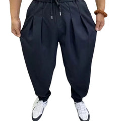 Threebooy  Summer Elegant Fashion Harajuku Slim Fit Male Clothes Loose Casual All Match Sports Pants Solid Pockets Wide Leg Pants
