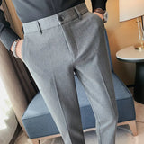 Threebooy  Groom Suit Pants Men Formal Wear Dress Suits Pants Slim Fit Trousers Men Business Pants Men High Quality Dress Suits Pants