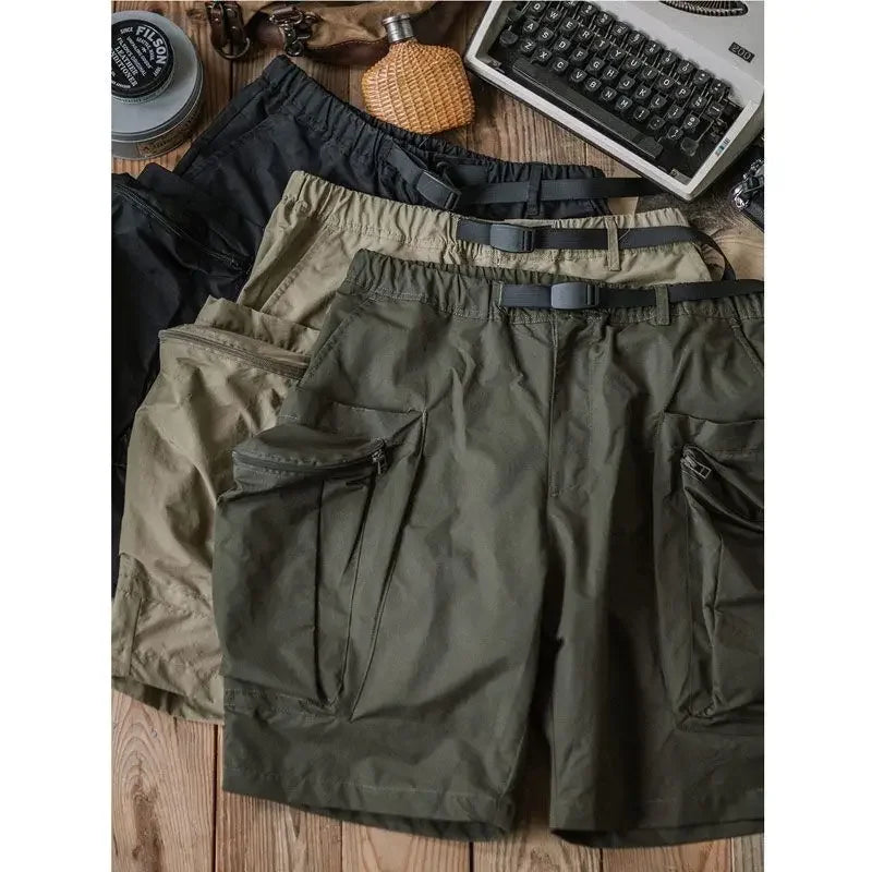 Threebooy Cargo Shorts Men Summer Beach Loose Casual Work Trousers Male Big Size Black Outdoor Shorts Pants 5XL Breathable