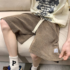 Threebooy Men's Shorts Hot Sale Summer New Stranght Loose Short Homme streetwear Shorts Korean Fashion Men's Clothing