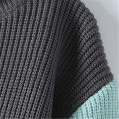 Threebooy  Autumn Winter Fashion Turtleneck Sweaters Men Patchwork Knitted Pullovers Mens Warm Casual Knit Turtleneck Pullover Sweater Man