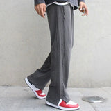 Threebooy Men's Casual Pants Wide Korean Style Y2k Free Shipping Baggy Harajuku Streetwear Cotton Trousers Male Sale Classic Fashion Long