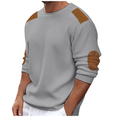 Threebooy  Autumn Winter Men Sweater Pullover New Round Collar Solid Color Long-Sleeved Pullover Fashion Male Casual Pullovers