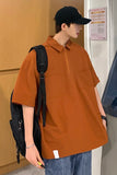 Threebooy Summer Men's High Quality Pocket Tooling Polo T-shirts Short Sleeve Fashion Trend Tshirt Lapel Collar 3 Color T Shirt Size M-2XL