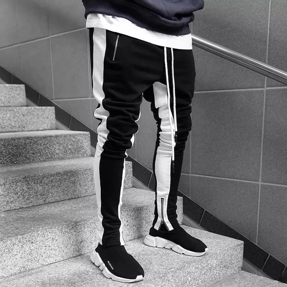 Threebooy Mens Joggers Casual Pants Fitness Men Sportswear Tracksuit Bottoms Skinny Sweatpants Trousers Black Gyms Jogger Track Pants