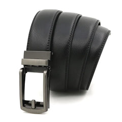 Threebooy  3.0cm 3.1cm Men belt Belt Metal Alloy Automatic Buckle Luxury Brand Design Waist Belts for Men Strap Male 90-130cm Long