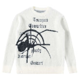 Threebooy New Autumn And Winter Mens Street Spider Pattern Knitted Sweater Harajuku Pullover Casual Sweater Hip-Hop Trendy
