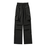 Threebooy New Joggers Cargo Pants Men Korean Style Casual Pants Fashion Harem Pants Multi-Pocket Ribbons Trousers Male Oversize Sweatpants