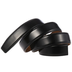 Threebooy  Black Brown 100-130cm No Buckle 3.5 cm Width Belt Straps Without Automatic Buckle Waist Belts