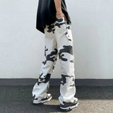 Threebooy Autumn Camouflage Pants Unisex Trendy Straight Street Fashion Casual Loose Comfortable Printed Quick-Drying Couple Overalls