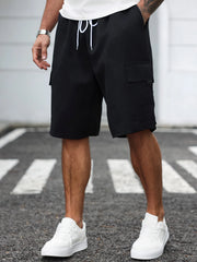 Threebooy  plus Size Men's Workwear Shorts Suitable for Daily Outings Casual Trendy Street Style