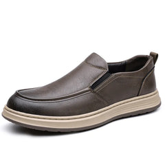 Threebooy  Men's Casual Soft Slip-On Shoes Spring Summer New Style Bean Bean Shoes round Toe Low Heel Anti-Slip Rubber Outsole