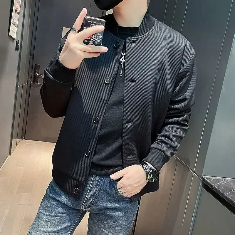 Threebooy Male Coats Spring Autumn Men's Cargo Jackets High Quality Cold Y2k Clothing Fashion Clothes Offer Stylish Trendy Sale