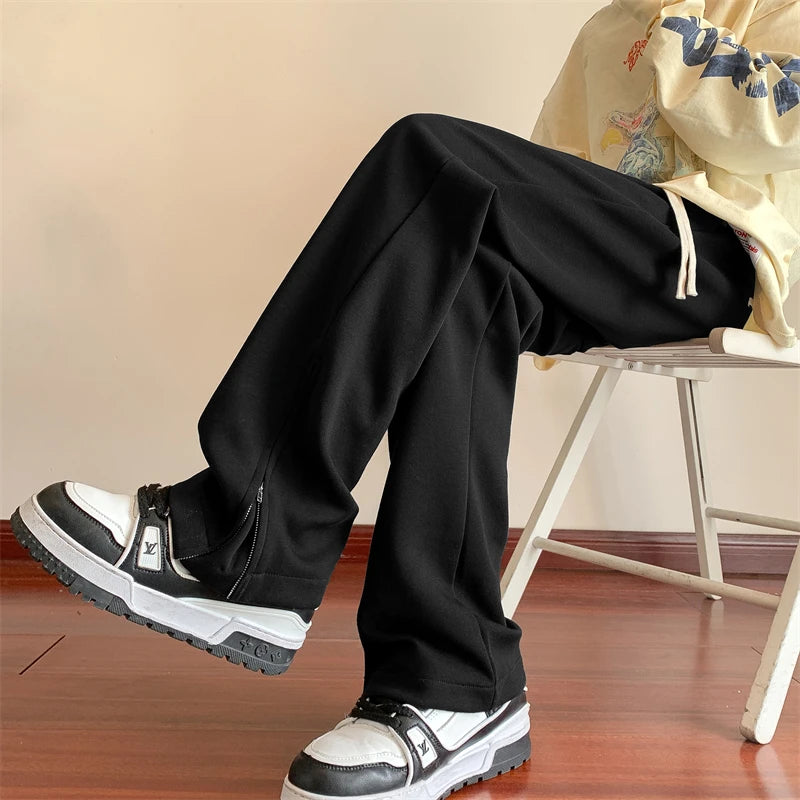 Threebooy Baggy Sweatpants Jogger Pants Straight Trousers Luxury Men's Trousers Slacks Wide Leg Pants High Quality Brands New in Man