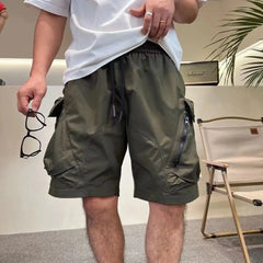 Threebooy  American Work Pants New Outdoor Sports Quick-drying Work Pocket High-end Five-point Pants Loose Breathable Casual Shorts Chic