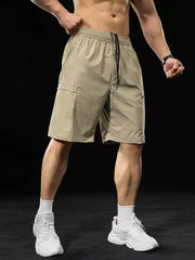 Threebooy  Summer Outdoors Loose Running Shorts Gym Fitness Workout Men Sport Short Training Breathable Casual Multiple pockets Shorts