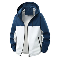 Threebooy  Men's Windproof Waterproof Mountain Climbing Workwear Hooded Outerwears Outdoor Jacket Couple Fishing Mountaineering Suit New