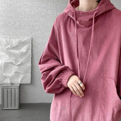 Threebooy Autumn Stand Collar Hoodies Sweatshirts Men Woman Fashion Pink Black Khaki Hip Hop Hoody Male Brand Casual Loose Tops