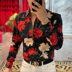 Threebooy  Luxury Fashion Trendy Printed Shirt