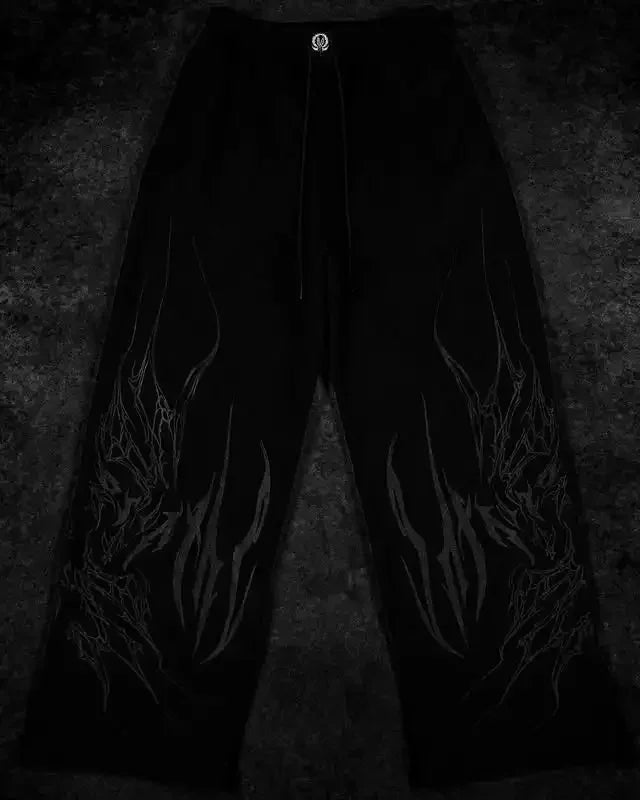 Threebooy  Y2K Breathedivinity Skull Cargo Pants Men Women Gothic Casual Sports Joggers New Hip Hop Street Fashion Couple Street Trousers