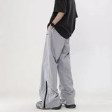 Threebooy Parachute Sports Pants Joggers Men Korean Oversize Wide Leg Trousers Male Sportswear Casual Loose Streetwear Hip Hop