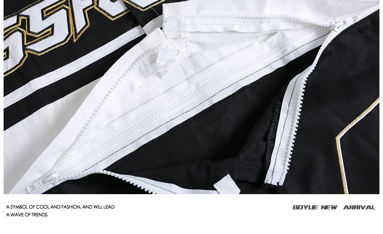 Threebooy American Retro Racing Suit Short-sleeved Shirt Men Korean Version 2025 New Fashionable High-end High-art Motorcycle Style Top