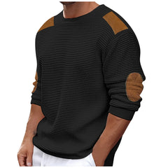 Threebooy  Autumn Winter Men Sweater Pullover New Round Collar Solid Color Long-Sleeved Pullover Fashion Male Casual Pullovers