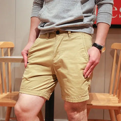 Threebooy Bermuda Short Pants for Men Solid with Zipper Mens Cargo Shorts Button Big and Tall Cotton New in 2024 Fashion Streetwear Jorts