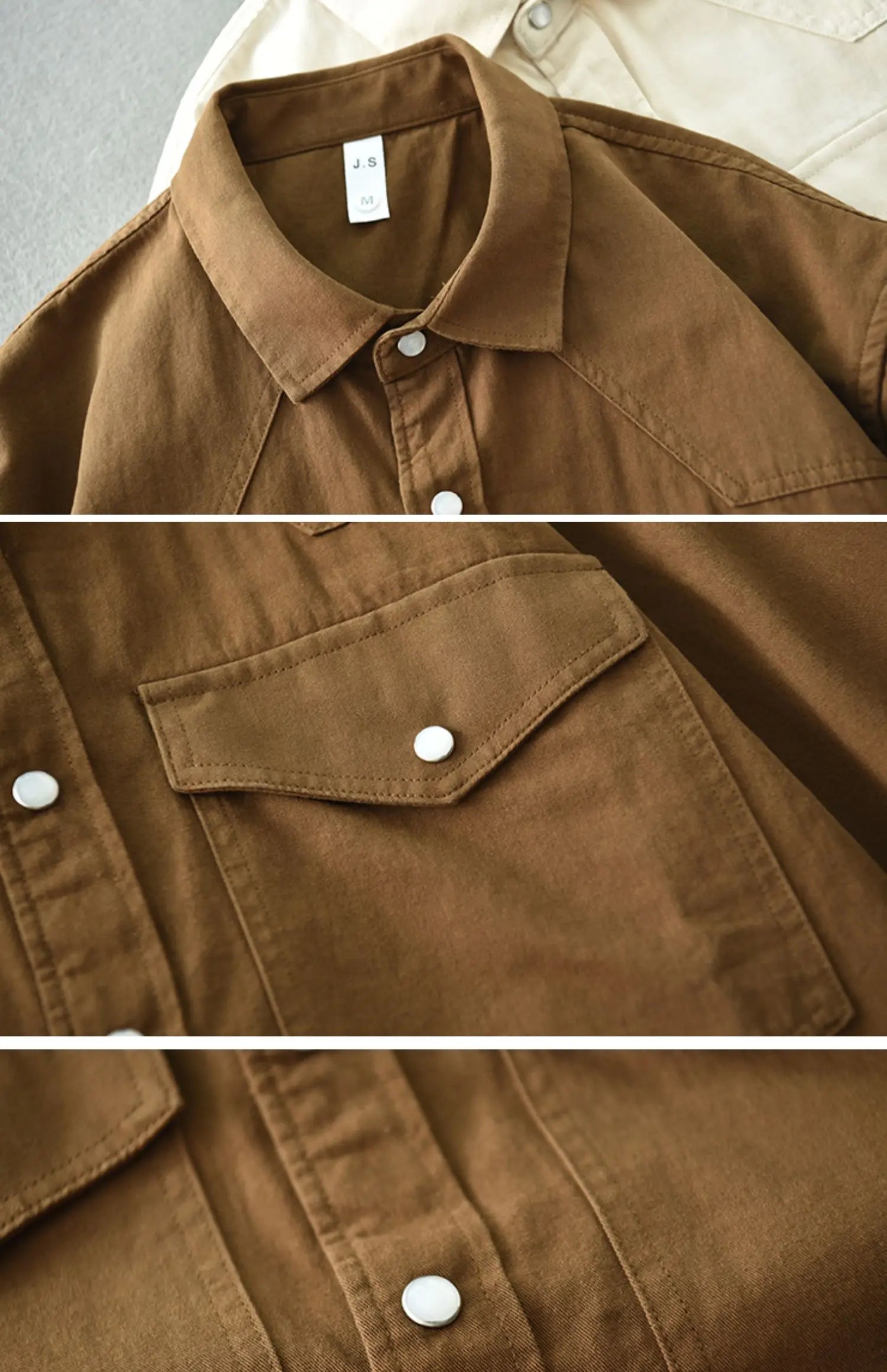 Threebooy Retro Washed Cotton Men's Shirts Spring Long Sleeve American Casual Blouses for Fashion Youth Man Work Wear Daily Tops