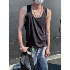 Threebooy  Men Cotton Vest Sweat Absorbing Gym Workout Sportswear Solid Mens Athletic Sleeveless Shirt Activewear Top Casual Training