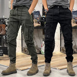 Threebooy Cargo Pants for Men Grey Outdoor Biker Trousers Man Hiking Motorcycle Slim Trekking Cheap Emo Casual New in With Free Shipping