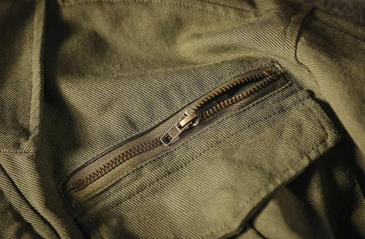 Threebooy Jacket Men's Spring Autumn Tooling Multi-Pocket Casual Zipper Buttons Turndown Collar Loose Air Force Pilot Jackets Coat