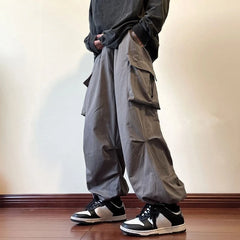 Threebooy Spring Summer Multi Pocket Loose Cargo Pants for Men Street Casual Cheapest Y2k Vintage New in High Quality Long Trousers Man