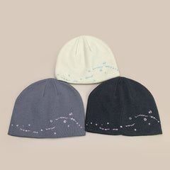 Threebooy  Korean Star Letters Embroidery Knitted Hats PNew Men Women ersonal Warm Sweet Cool Fashion Simple Versatile ins Casual Beanies