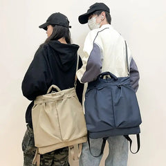 Threebooy  Retro Backpack Crossbody Bags Versatile Commuting Tote Bag for Women and Men
