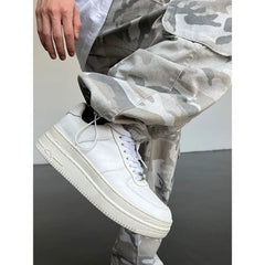 Threebooy Camo Pants Baggy Jeans Hip Hop Trousers for Men Oversize Cargo Streetwear Denim Y2k Man Trendyol Woman Casual Grey Men's