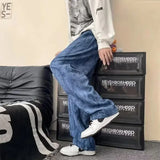 Threebooy Hip Hop Loose Hippie Baggy Straight Autumn Winter Men's Casual Pants Corduroy Wide Long Classic Sale Y2k Polyester Male Trousers