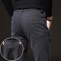 Threebooy  Summer New Thin Breathable Versatile Casual Pants Men's Solid Button Zipper Pockets Patchwork Fashion Korean Straight Trousers