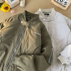 Threebooy American style autumn and winter men and women street trend thick jacket for couples loose retro Harajuku simple casual top y2k