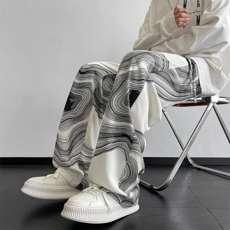 Threebooy Male Trousers Trend Men's Casual Pants Long Straight Big Size Vintage Cheap Original Clothing Clothes High Quality Aesthetic Y2k