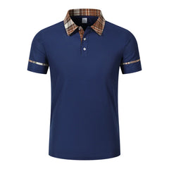 Threebooy  Summer New Men’s Polo Shirts Casual Slim Fit Turn-down Collar Short Sleeve Tee Breathable Lightweight Men Tops