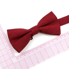 Threebooy New High Quality Handmade Parent-Children Bowtie Solid Color Cute Lovely Family Butterfly Wine Red Green Orange Cravats Gift