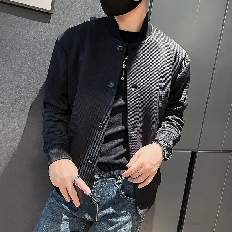 Threebooy Male Coats Spring Autumn Men's Cargo Jackets High Quality Cold Y2k Clothing Fashion Clothes Offer Stylish Trendy Sale